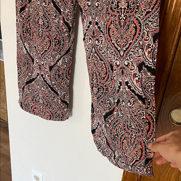 Paisley Print Wide-Leg Pants - Picture 5 of 7